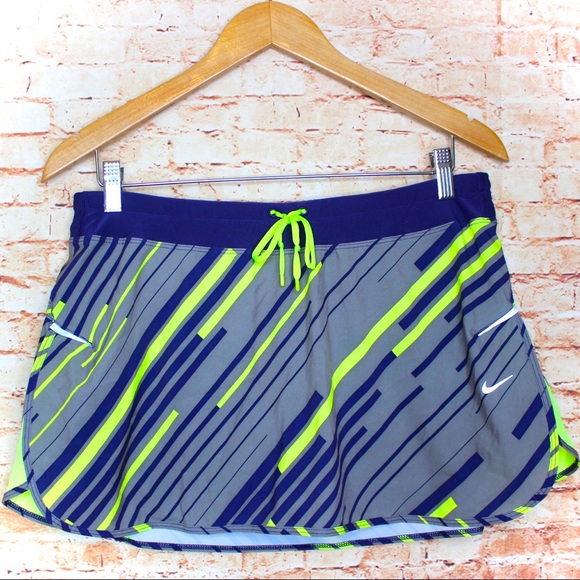 Nike Pants - Nike | Dri - Fit Neon/Purple Tennis Skort